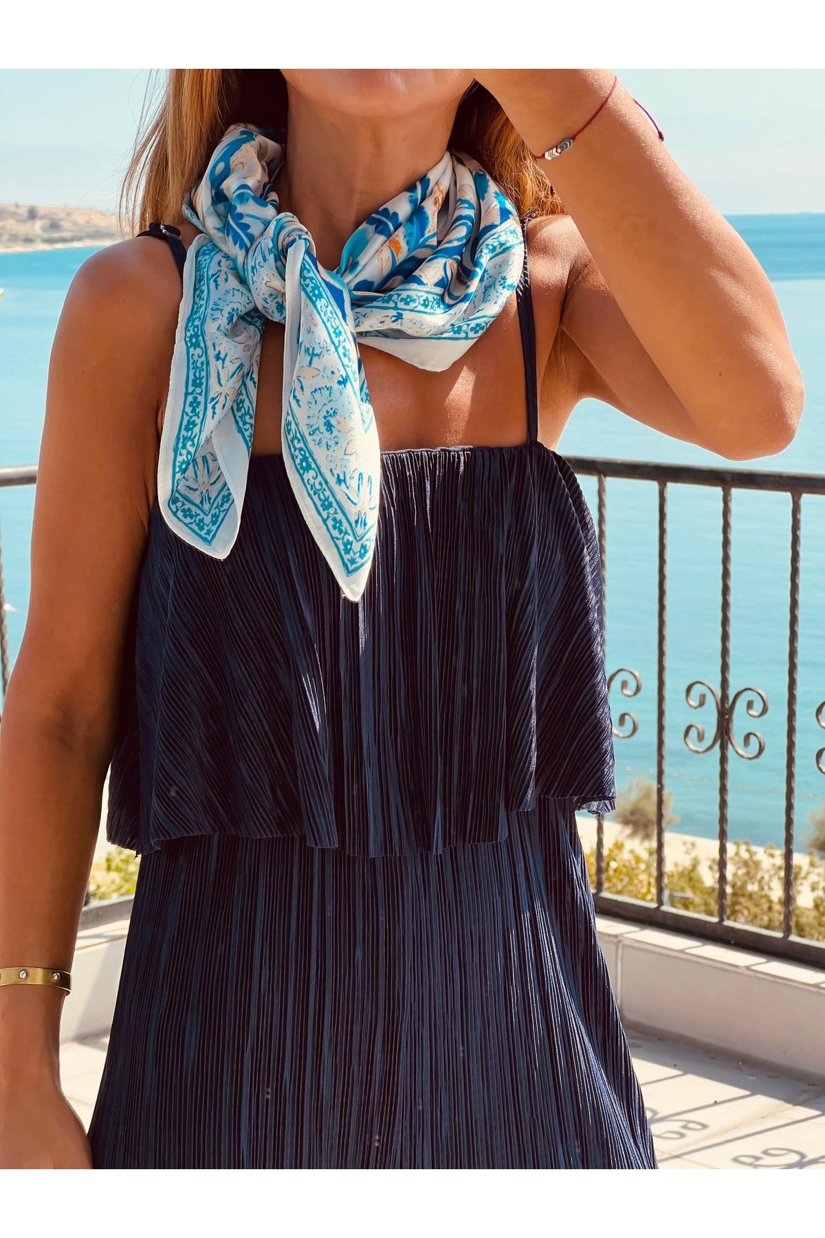 ipek saten fular bandana