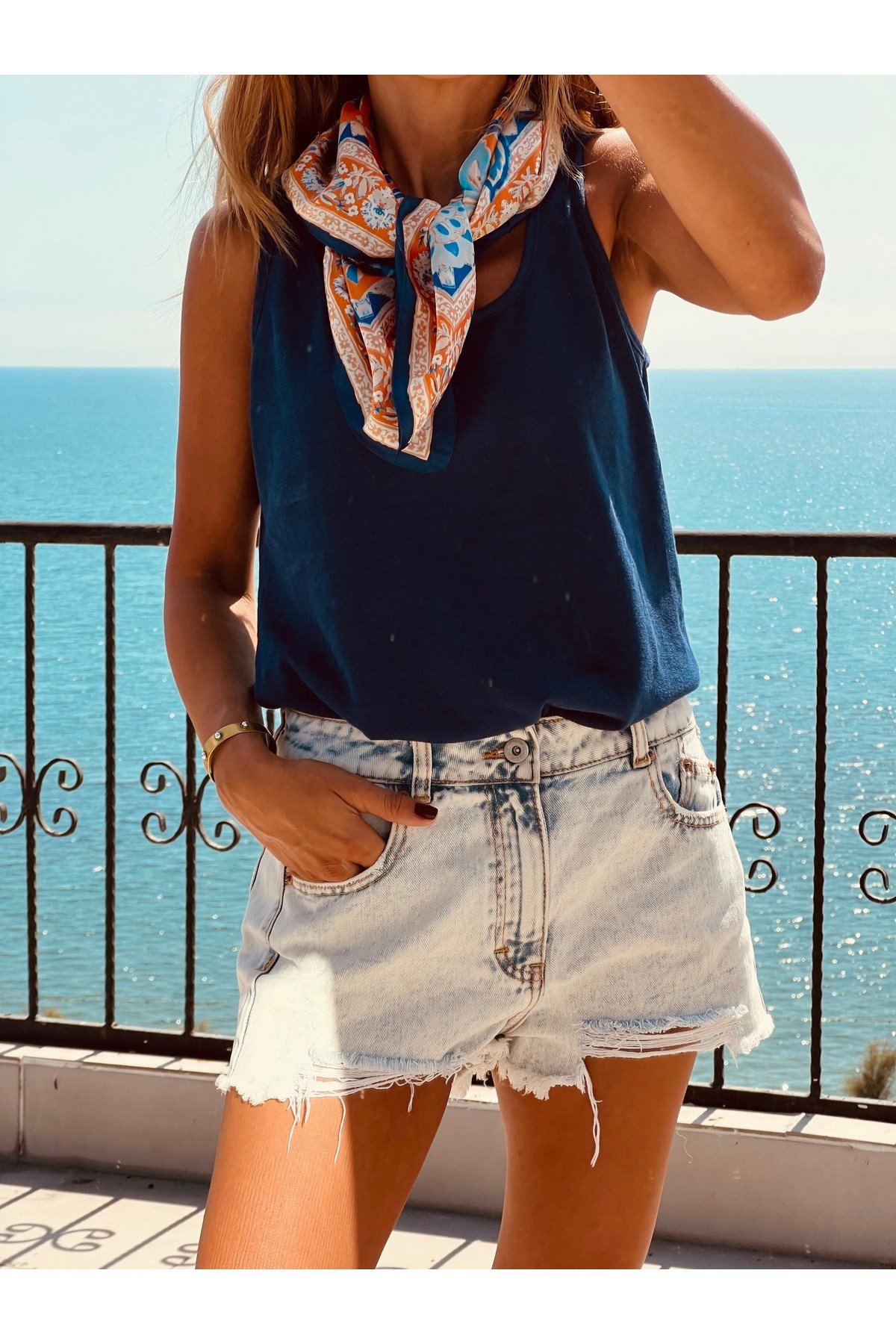 ipek saten fular bandana