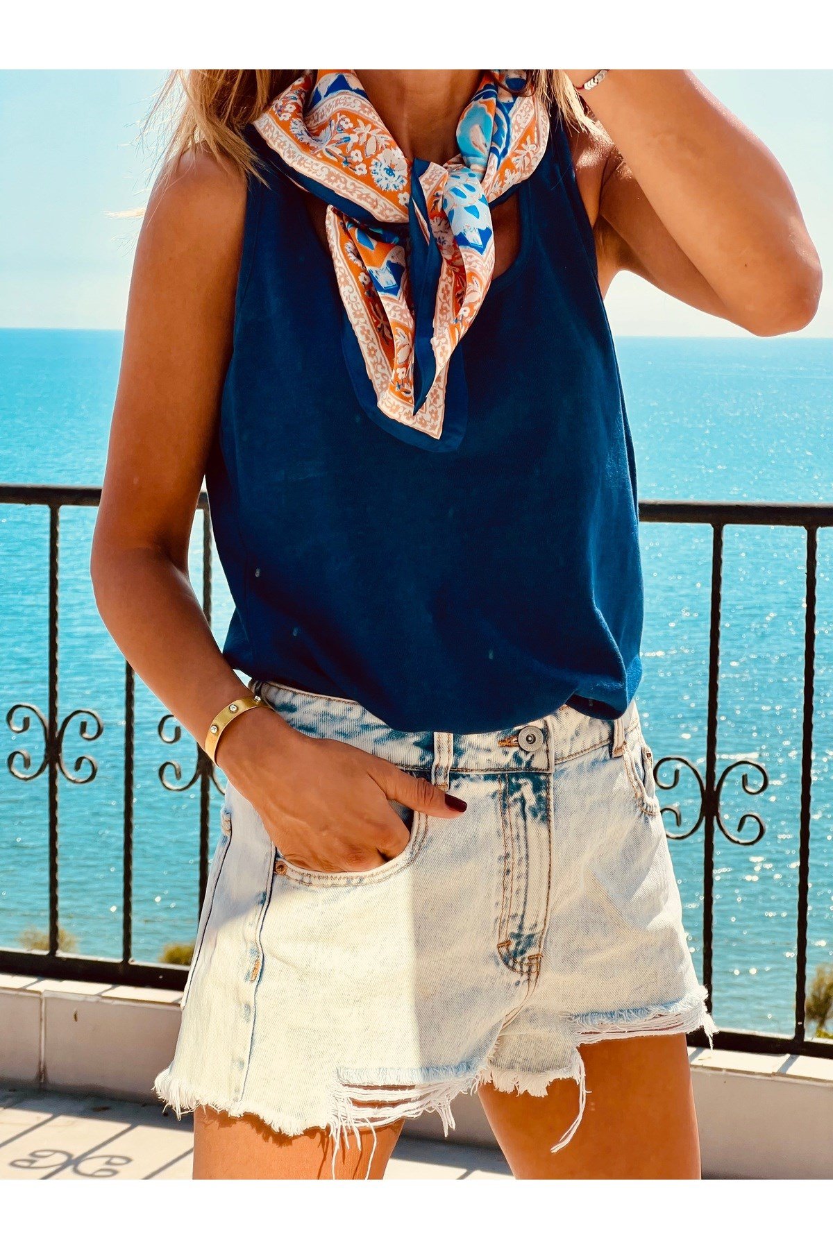 ipek saten fular bandana