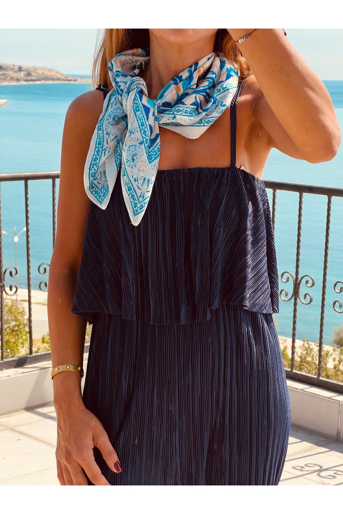 ipek saten fular bandana