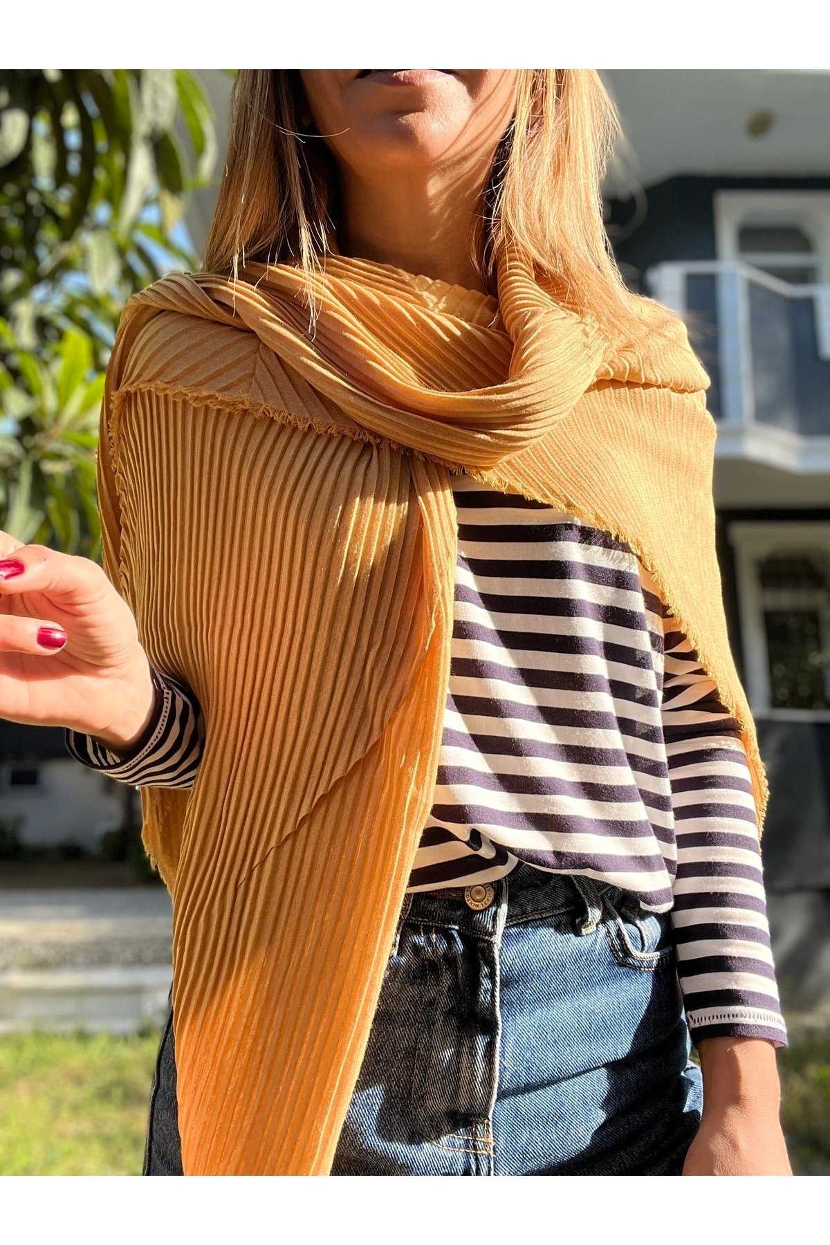 Irma Pamuklu Şal Kadın Giyim Aksesuar