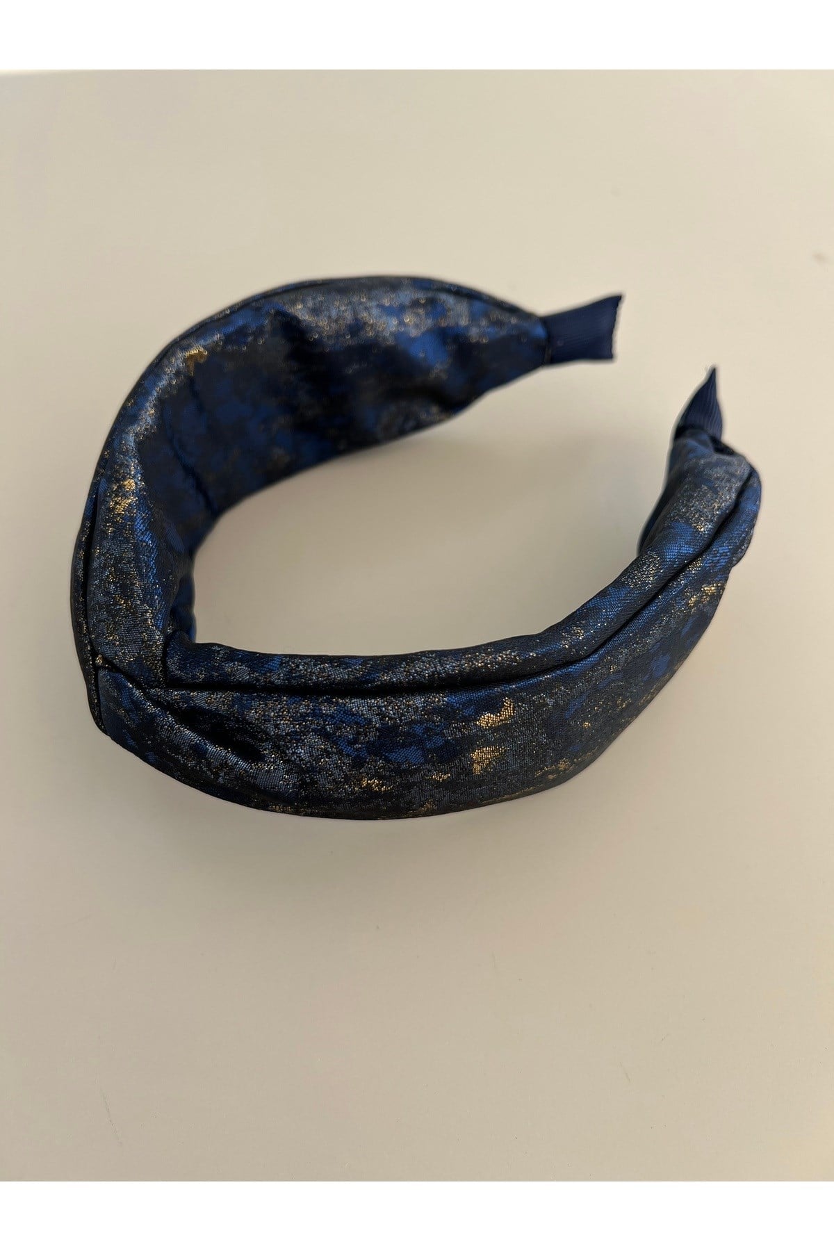 Lacivert Düğümlü Bandana Taç kadın saç aksesuarı