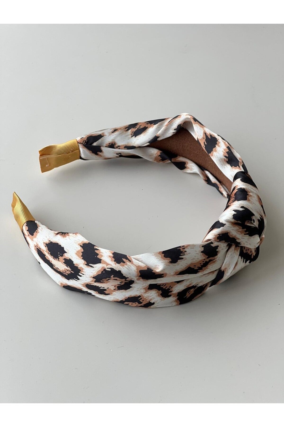Leopar Desenli kumaş Düğümlü Taç