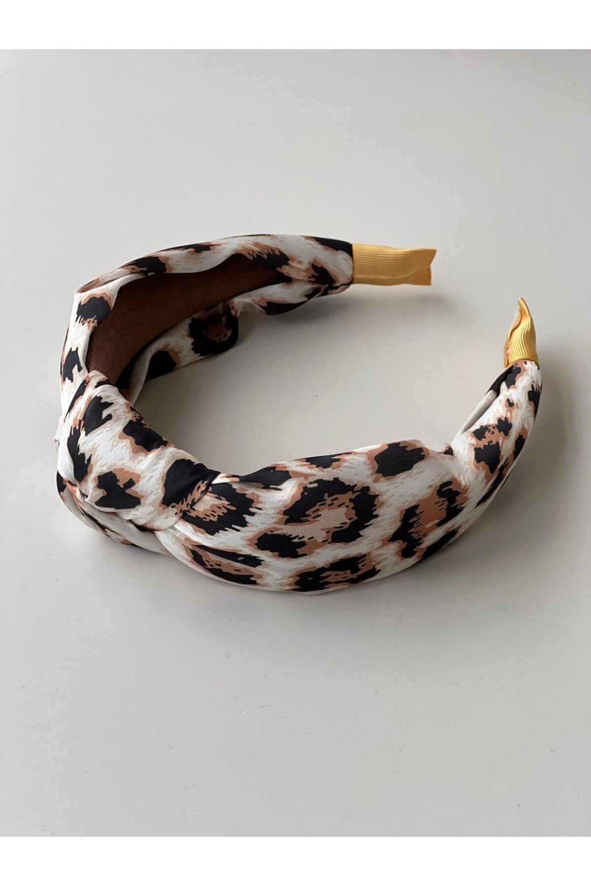 Leopar Desenli kumaş Düğümlü Taç