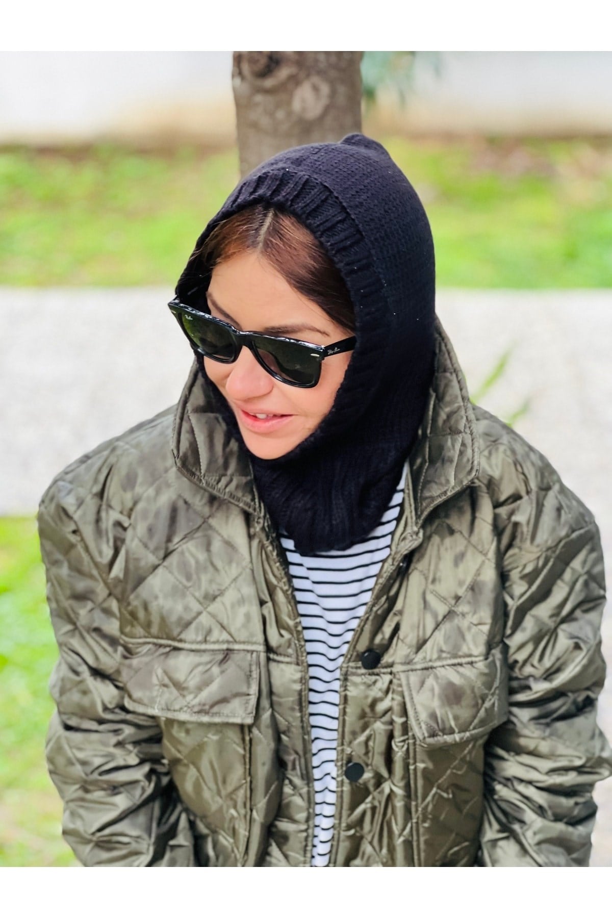 Siyah Balaclava Atkı Bere