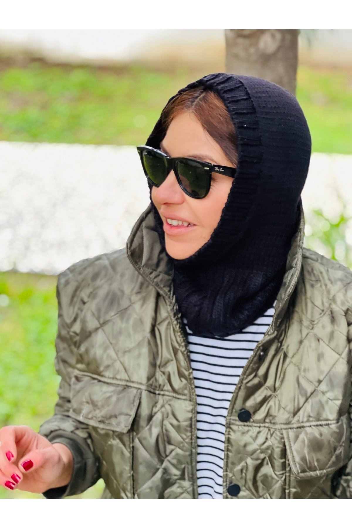 Siyah Balaclava Atkı Bere