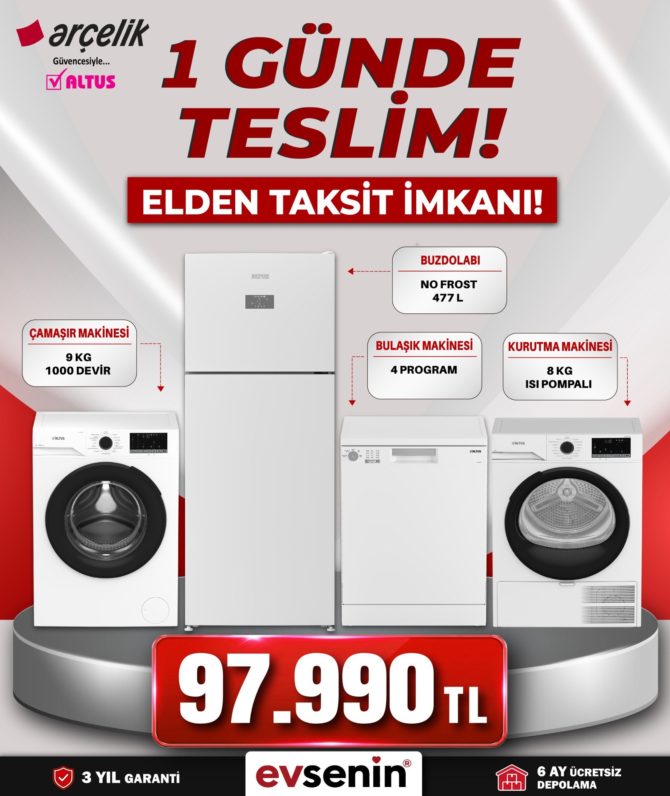 Altus Beyaz Eşya Paketi - 3