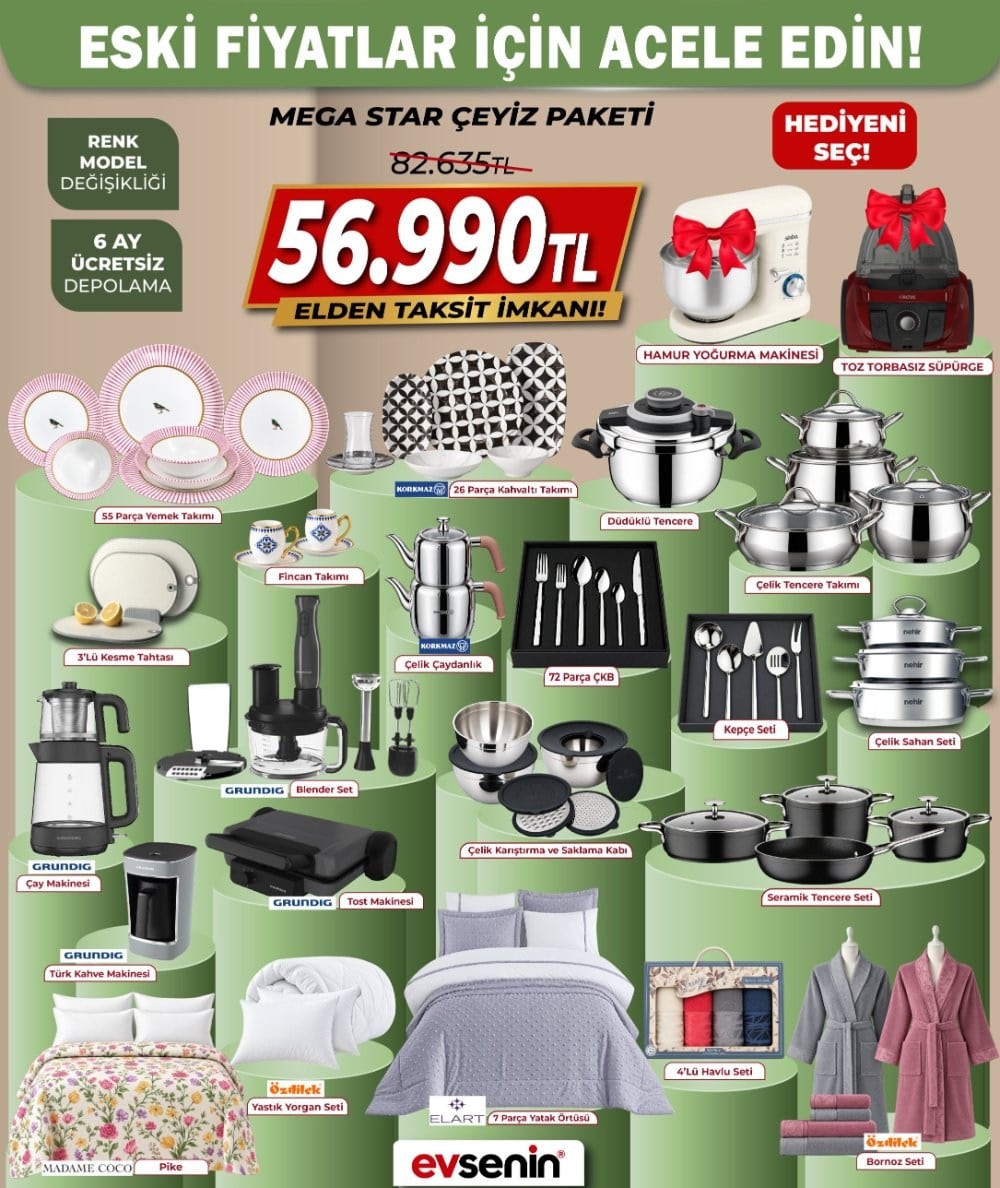 Korkmaz MegaStar Çeyiz Pakeit