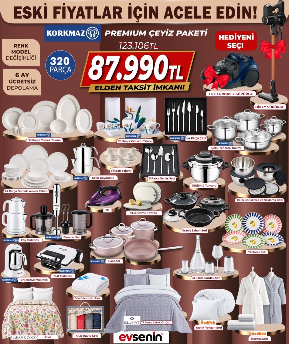 Korkmaz Premium Çeyiz Paketi