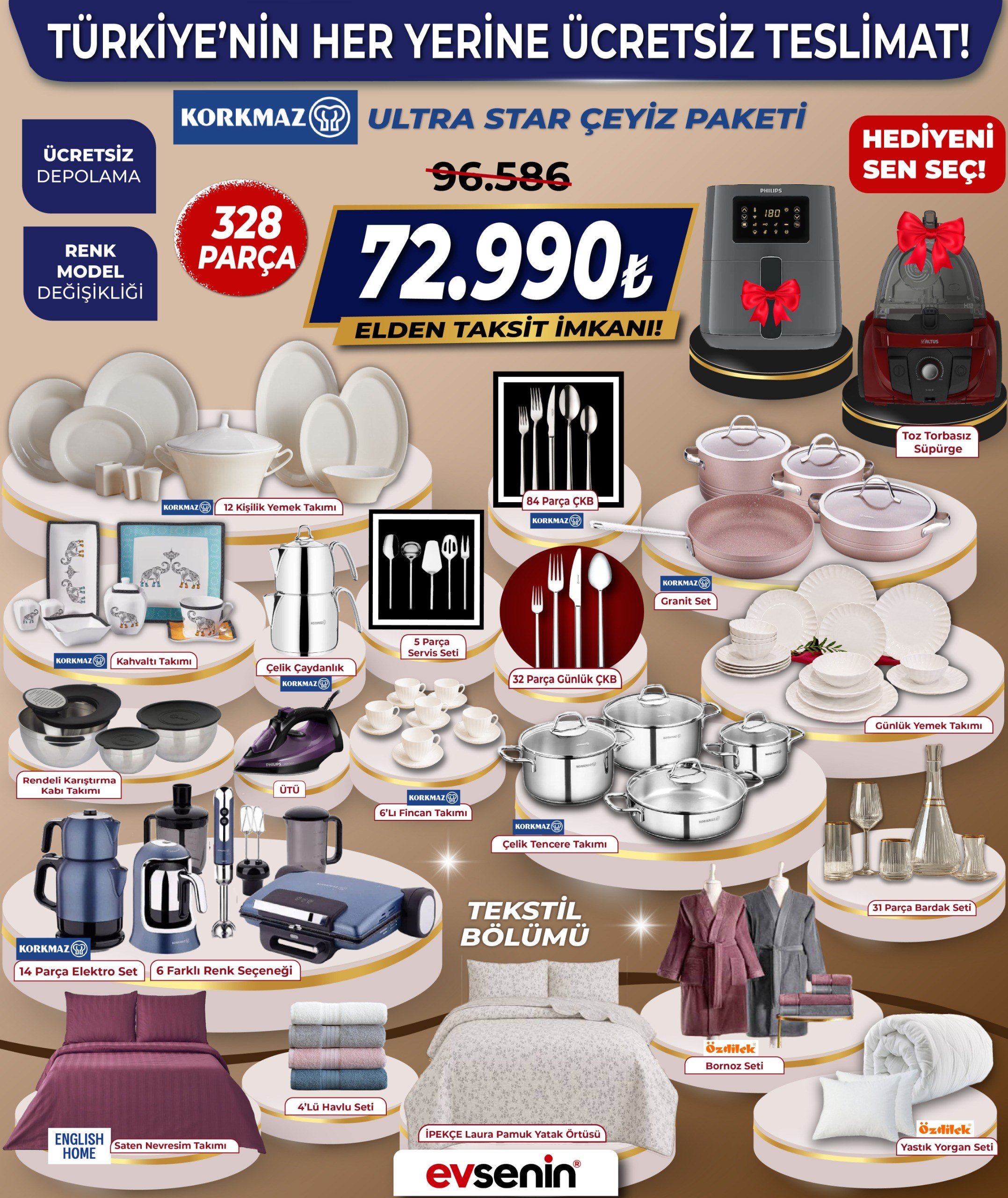 Korkmaz UltraStar Çeyiz Paketi