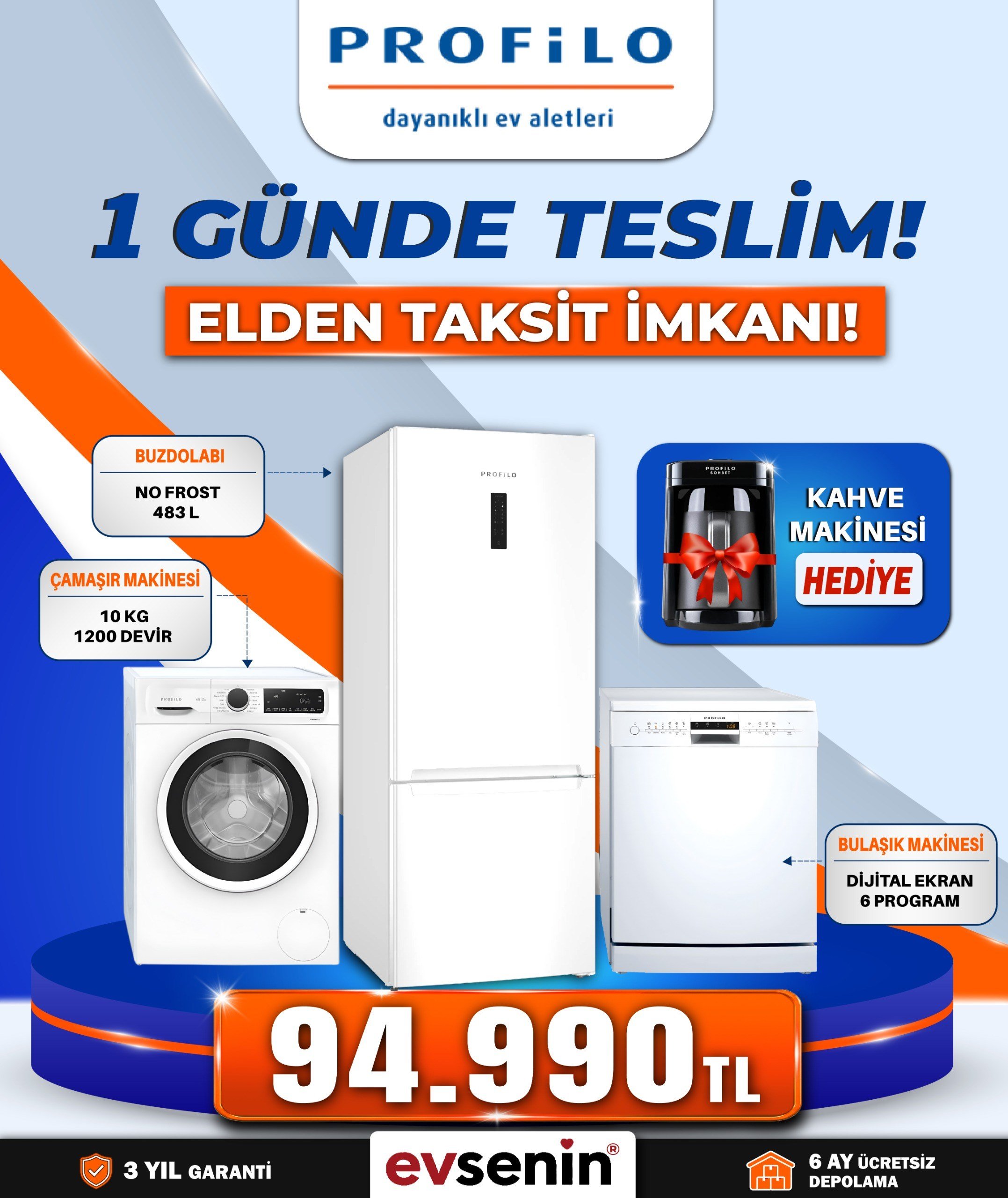 Profilo Beyaz Eşya Paketi 2