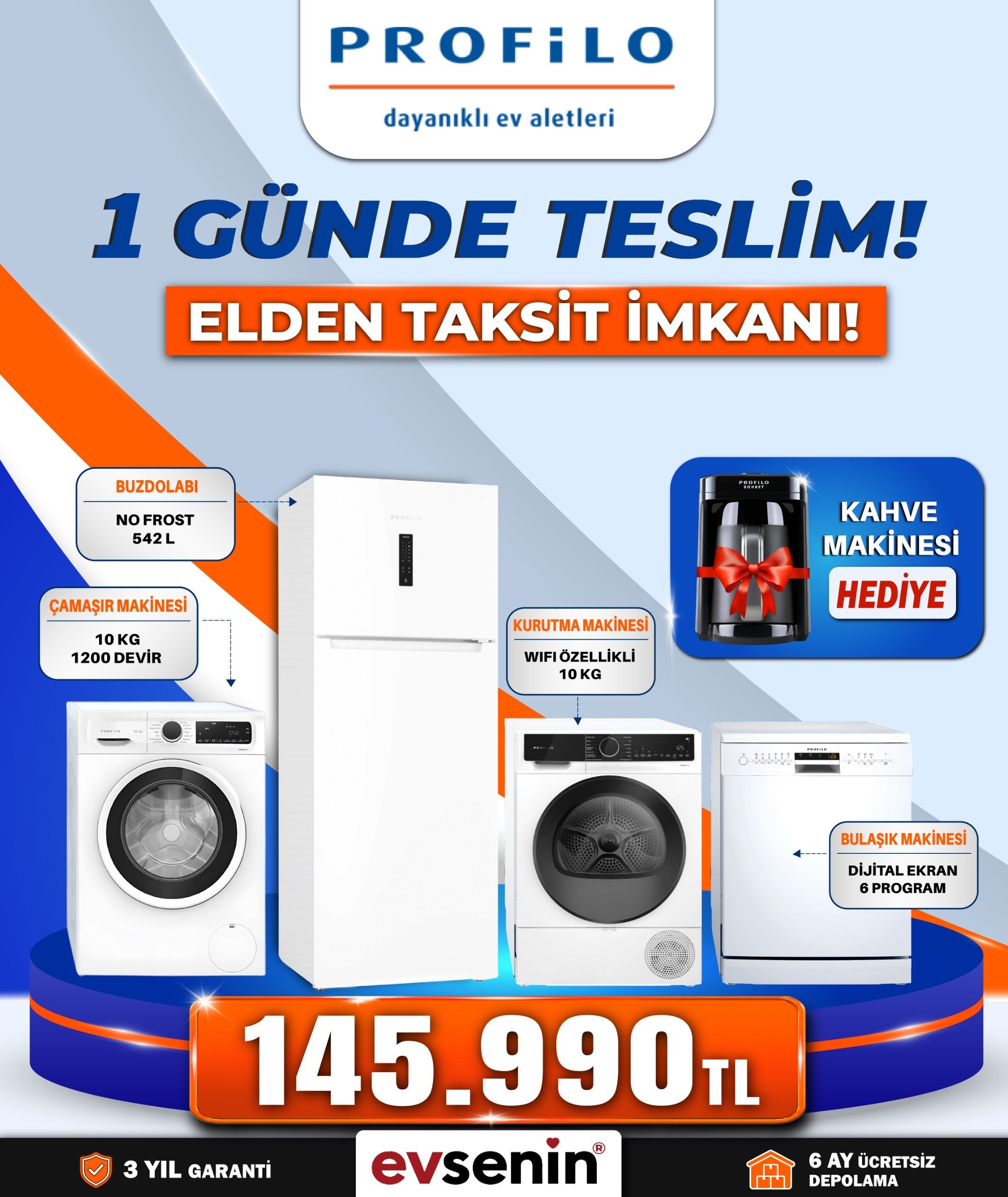 Profilo Beyaz Eşya Paketi 4