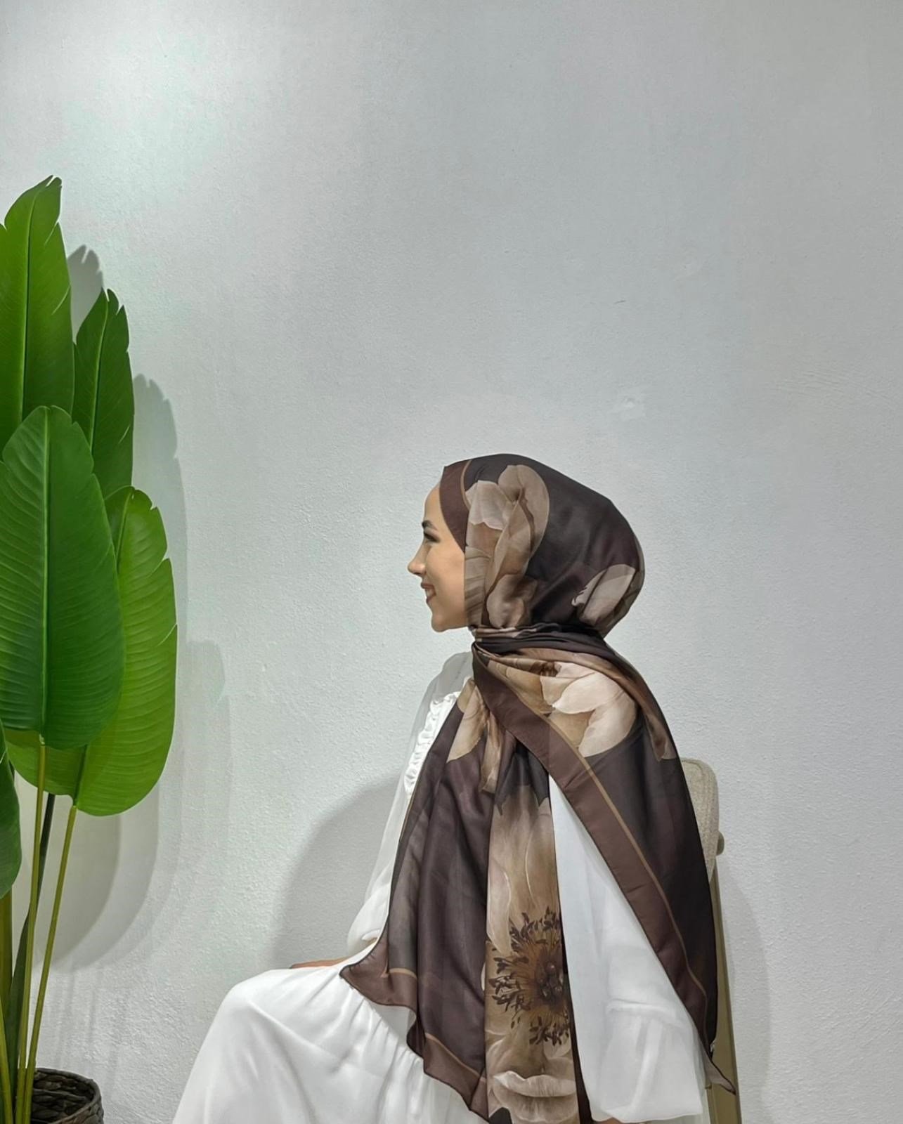 KAHVERENGİ TASARIM MODEL ŞAL