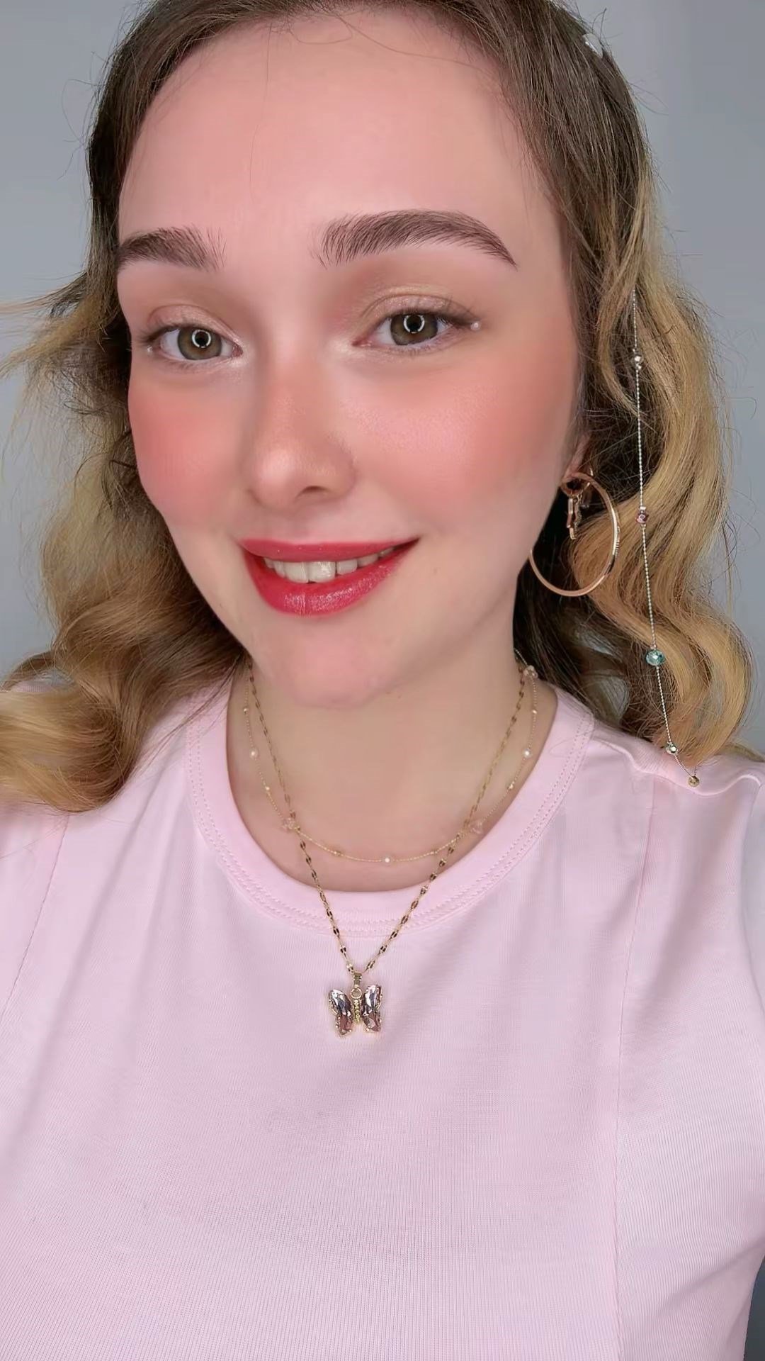KELEBEK ÇELİK KOLYE