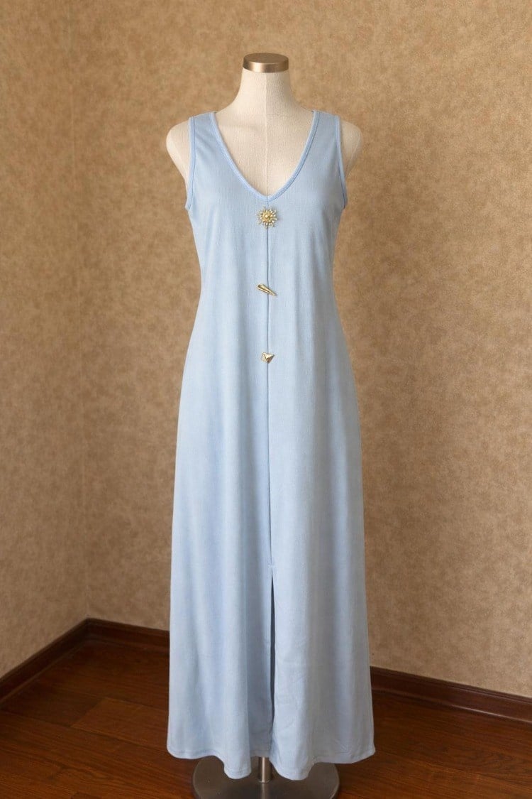 SUMMER GİRL CUTİE BLUE DRESS