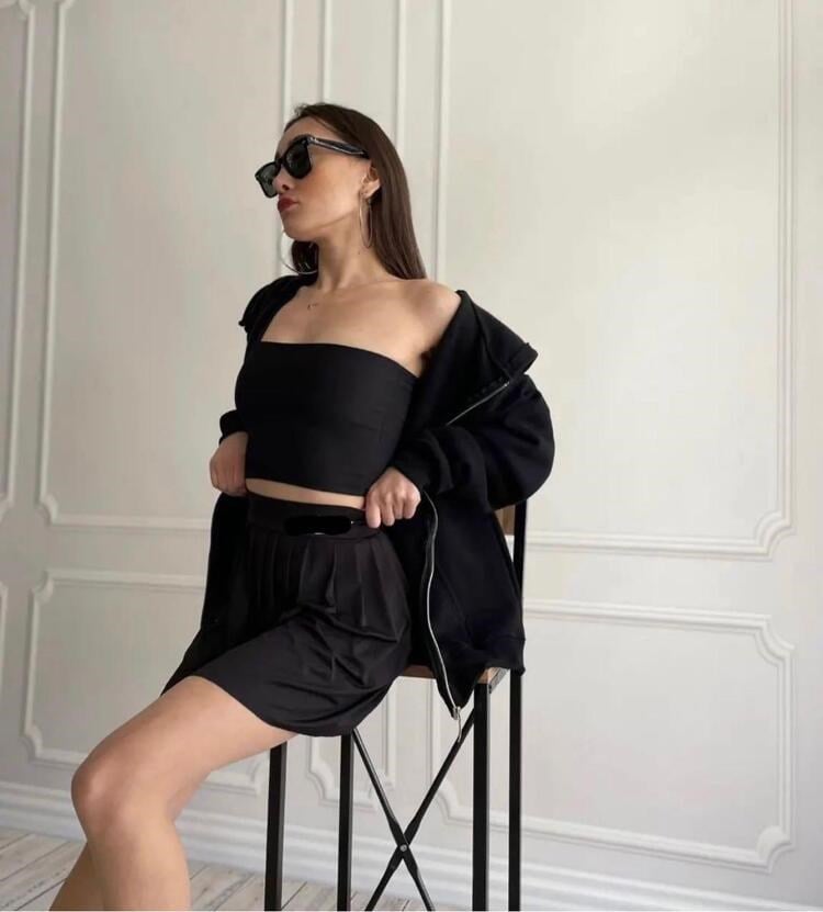 WOMAN ŞORTLU PİNTEREST TENİS ETEK