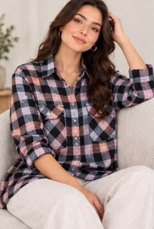WOMAN TASARIM MEVSİMLİK ODUNCU GÖMLEK
