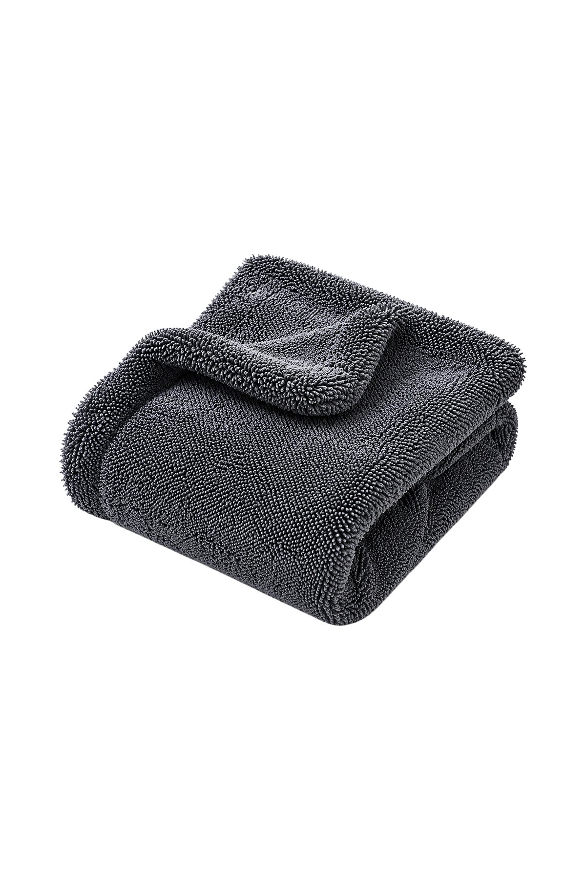 1200 GSM Ultra Emici Çift Bükümlü Mikrofiber Araç Kurulama Havlusu - Çizmez Kenar