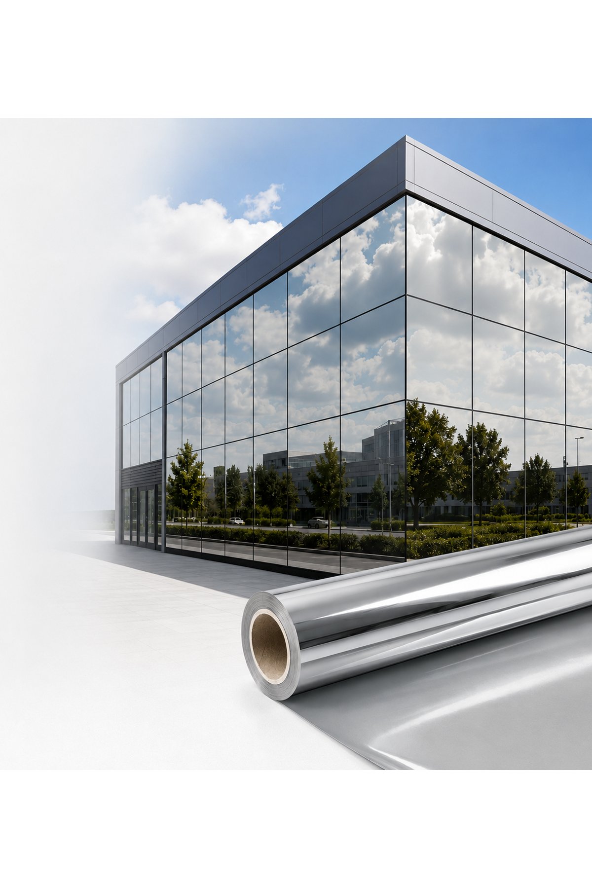 DURU WINDOW FILMS %15 aynalı cam filmi 50 cm 3 metre
