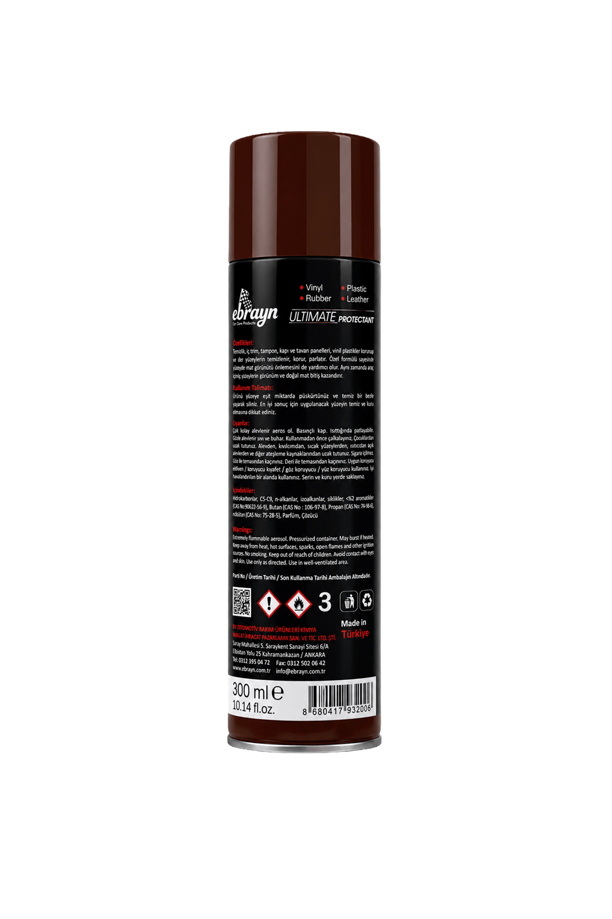 Ebrayn Anti-Tobacco Torpido Parlatıcı Sprey 300 ml