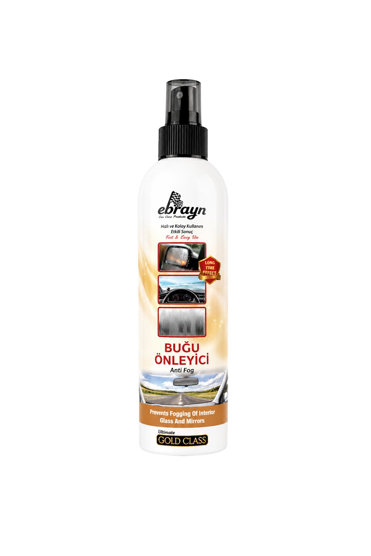 Ebrayn Buğu Önleyici Sprey 250 ml - Net Görüş ve Güvenli Sürüş