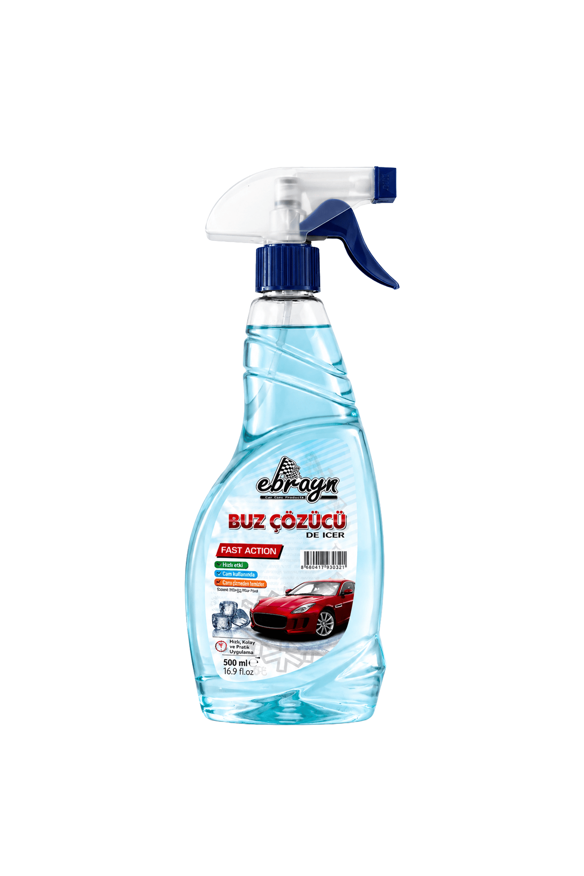 Ebrayn Buz Çözücü Sprey 500 ml - Hızlı Etki (De-Icer Fast Action)