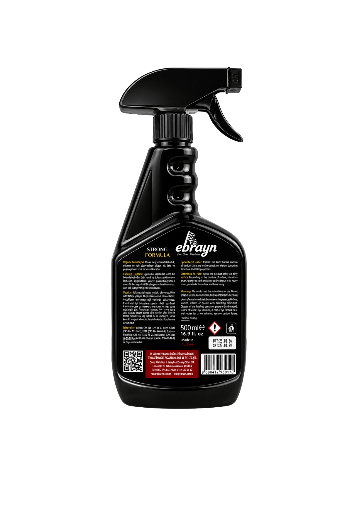 Ebrayn Döşeme Temizleyici ve Koltuk Leke Sökücü 500 ml