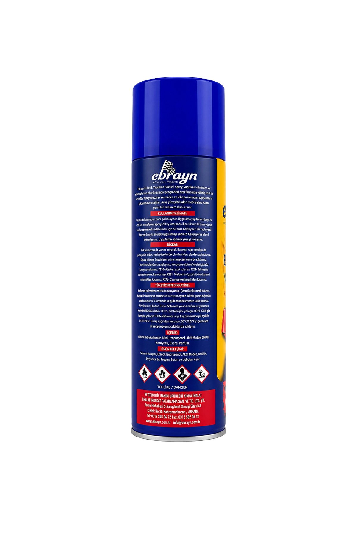 Ebrayn Etiket ve Yapışkan Sökücü Sprey 500 ml