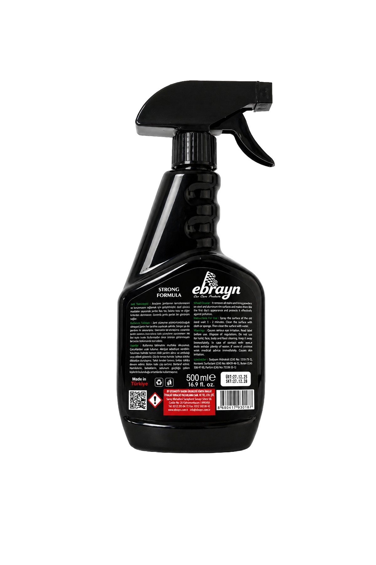 Ebrayn Jant Temizleyici ve Balata Tozu Sökücü 500 ml