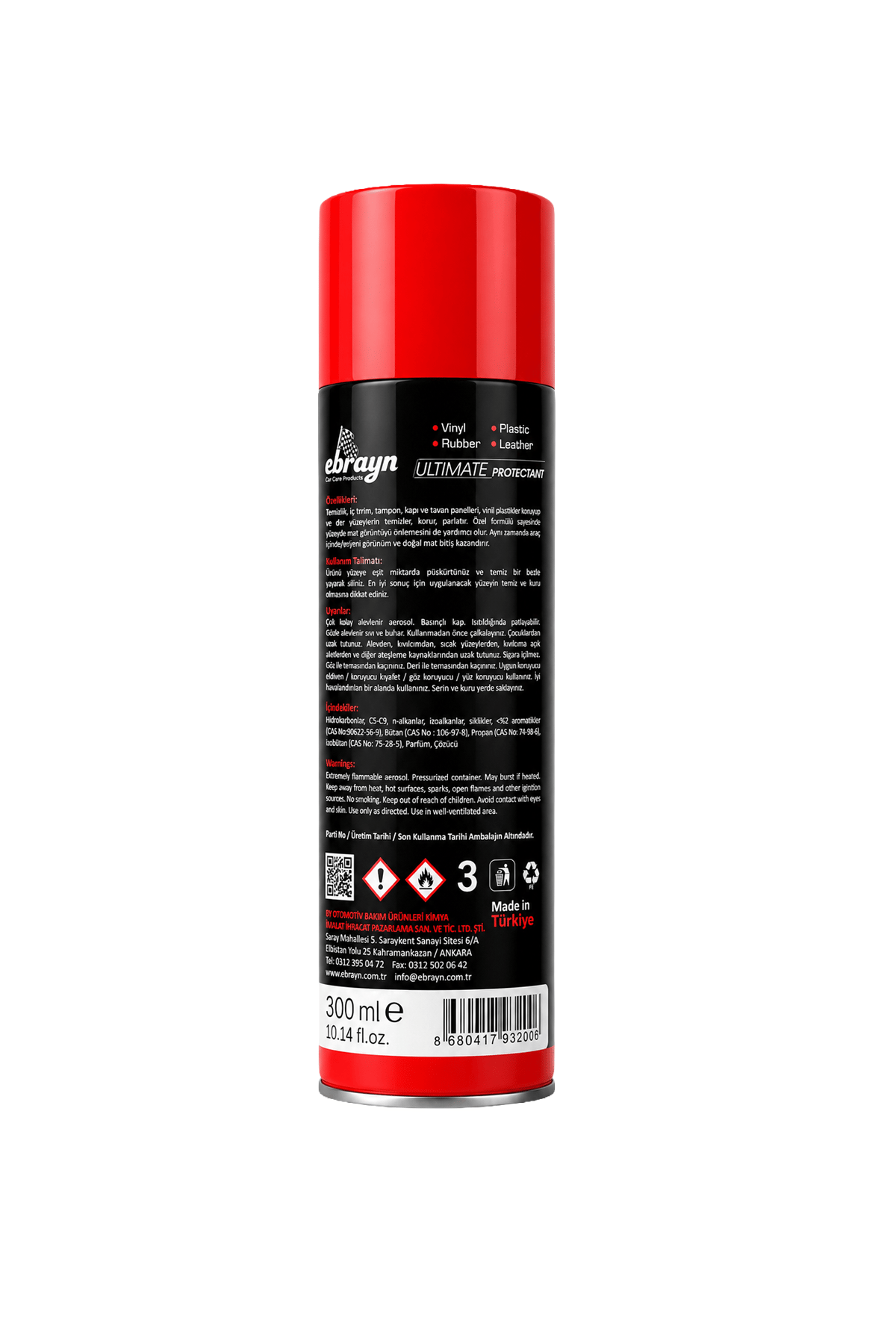 Ebrayn New Car (Yeni Araç) Kokulu Torpido Parlatıcı Sprey 300 ml