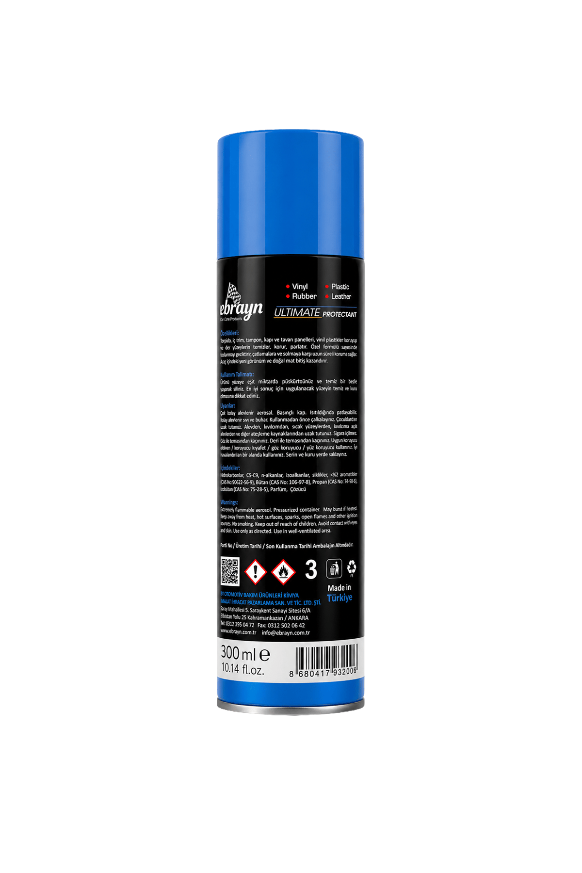 Ebrayn Okyanus (Ocean) Kokulu Torpido Parlatıcı Sprey 300 ml