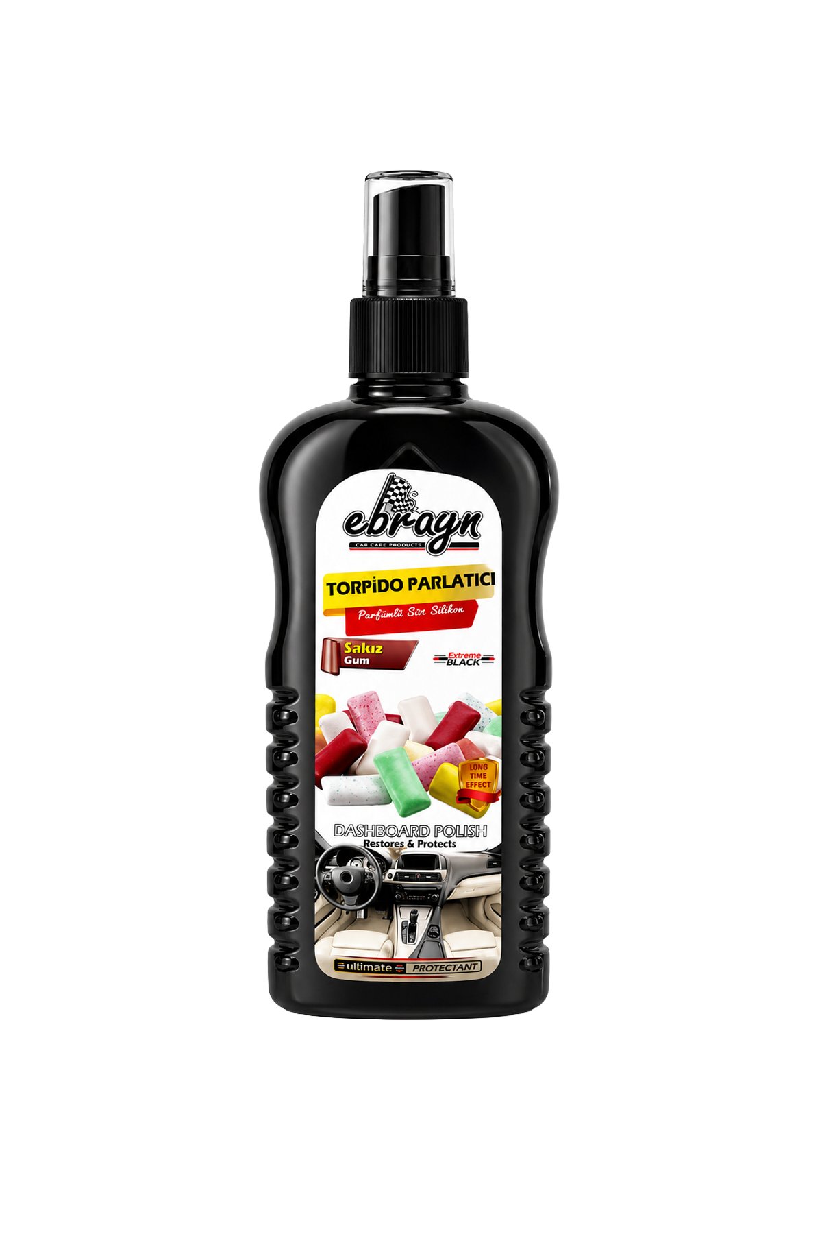 Ebrayn Sakız Kokulu Torpido Parlatıcı Süt Silikon 200 ml