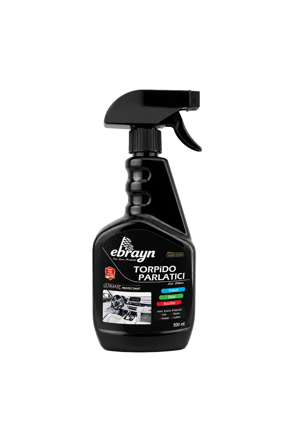 Ebrayn Torpido Parlatıcı Süt Silikon Sprey 500 ml - Anti-Statik Koruyucu ve Yenileyici