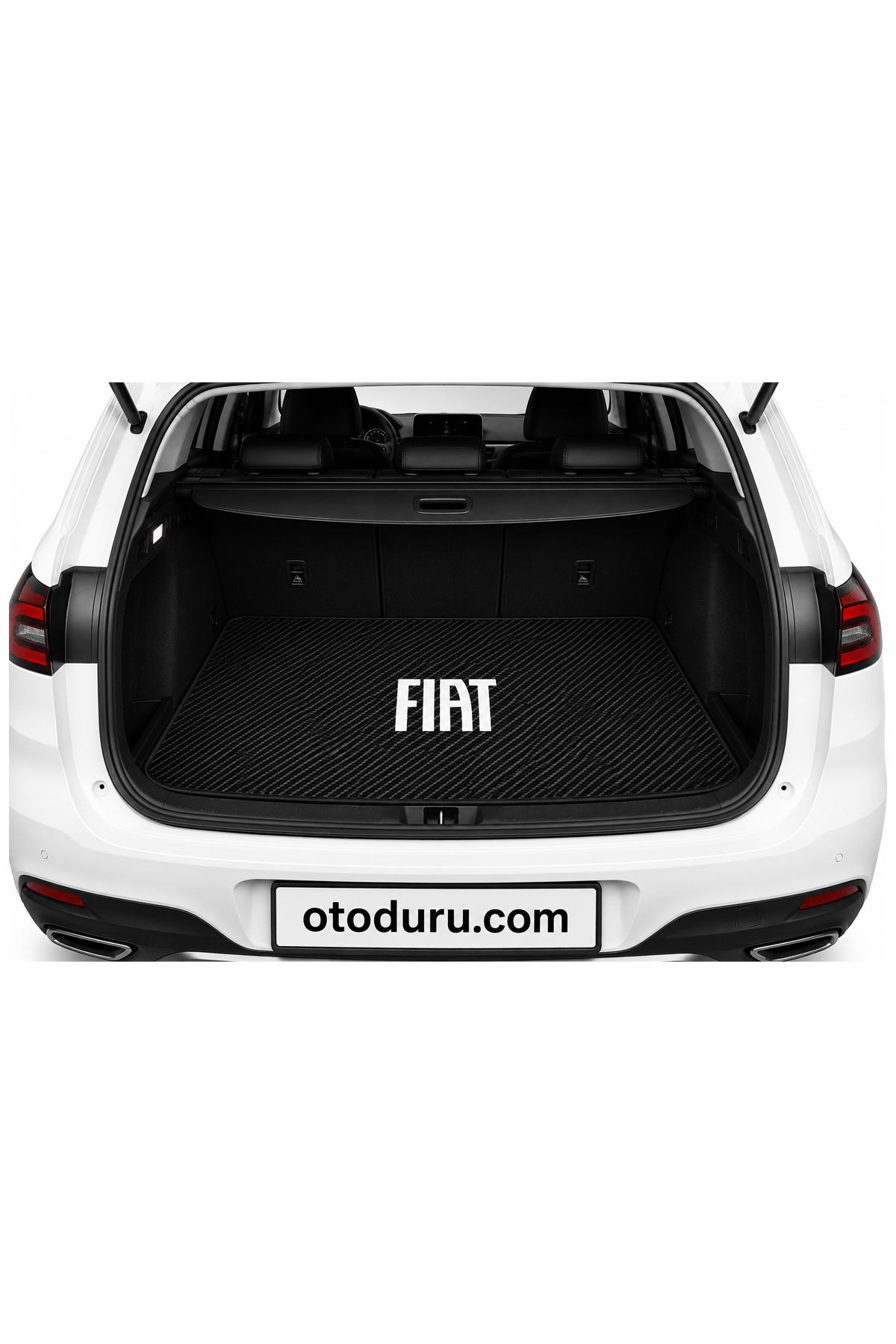 OEM Fiat Logolu Premium Bagaj Halısı (Siyah)