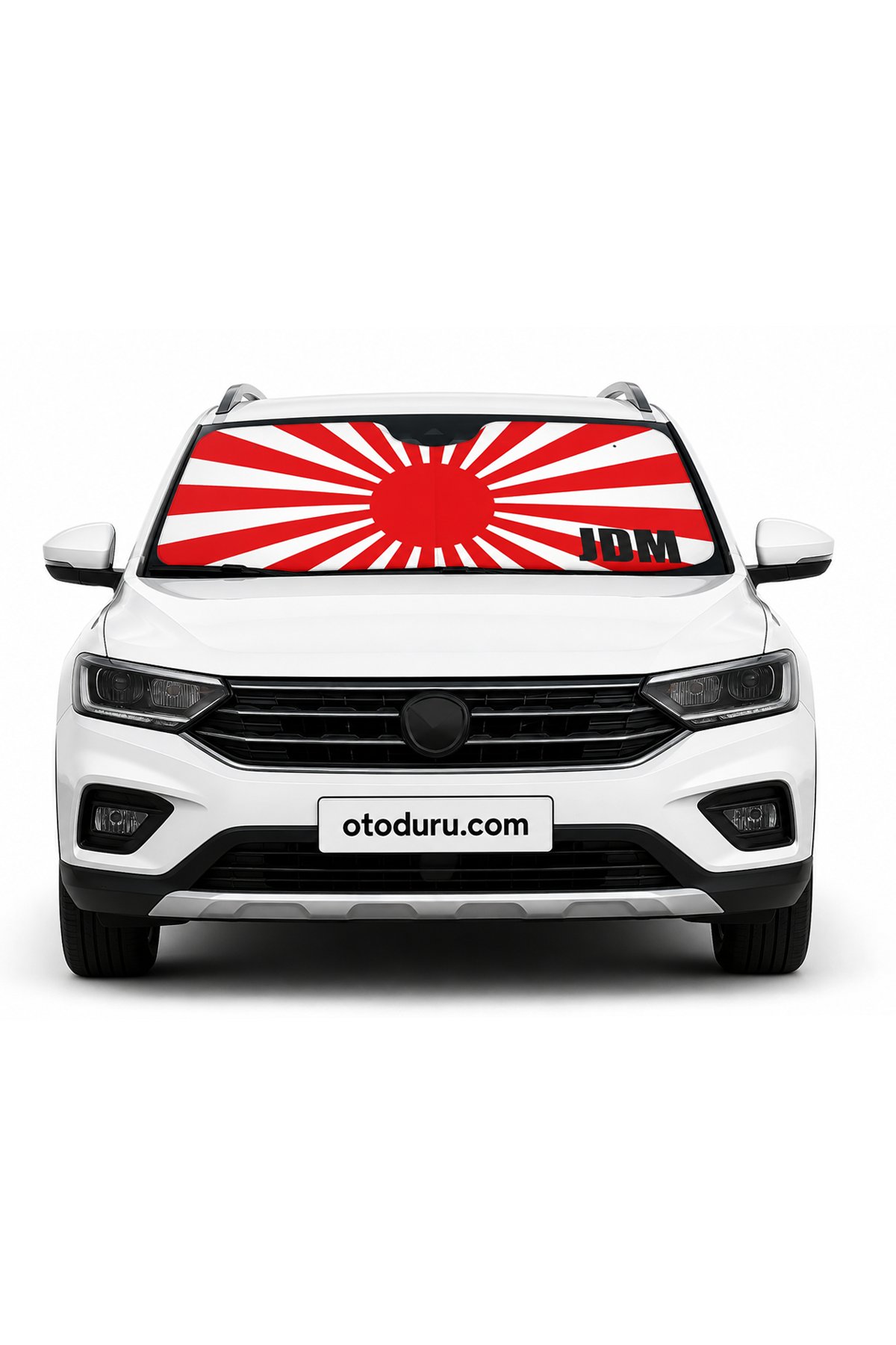 OEM JDM Rising Sun Tasarımlı Dijital Baskılı Katlanabilir Ön Cam Güneşliği