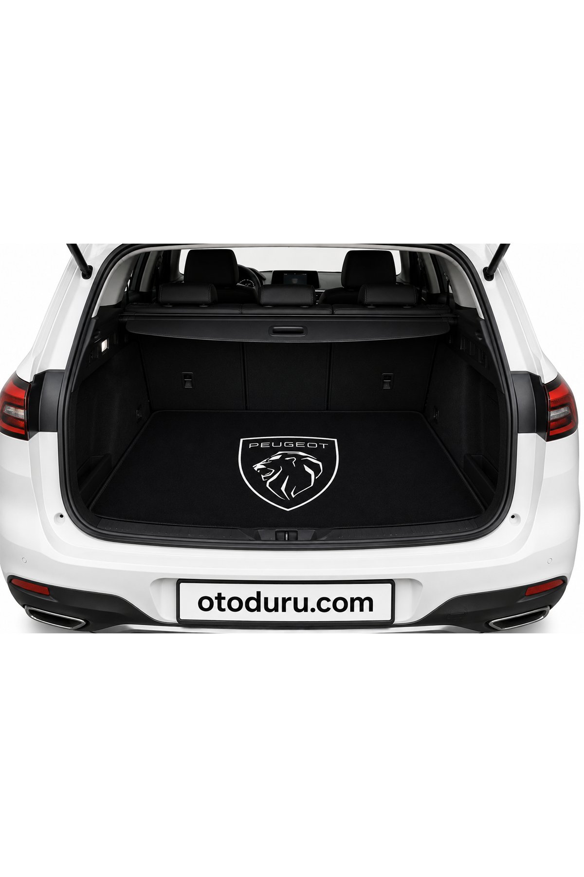 OEM Yeni Logo Peugeot Premium Bagaj Halısı (Siyah)