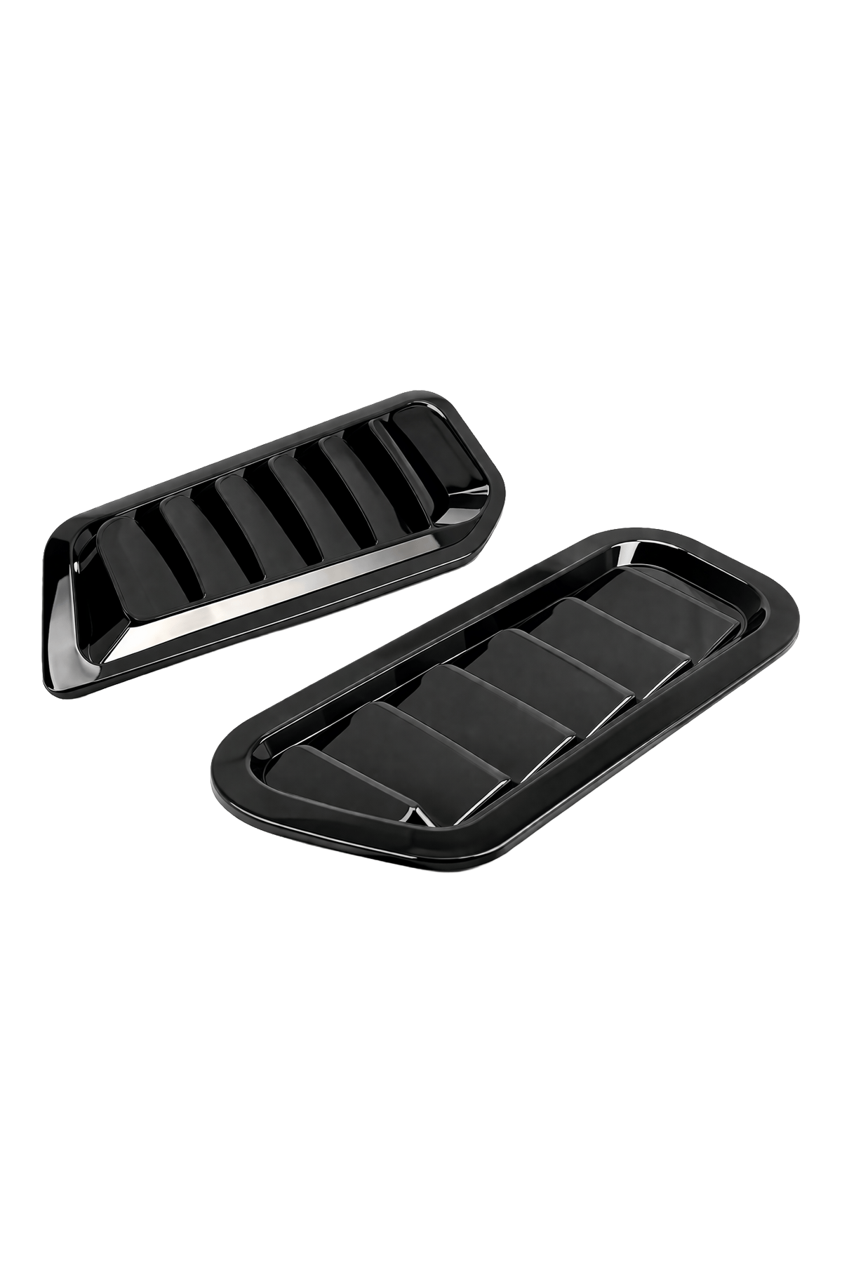 Universal Dekoratif Kaput Havalandırma Izgarası Seti - Piano Black (2 Adet)