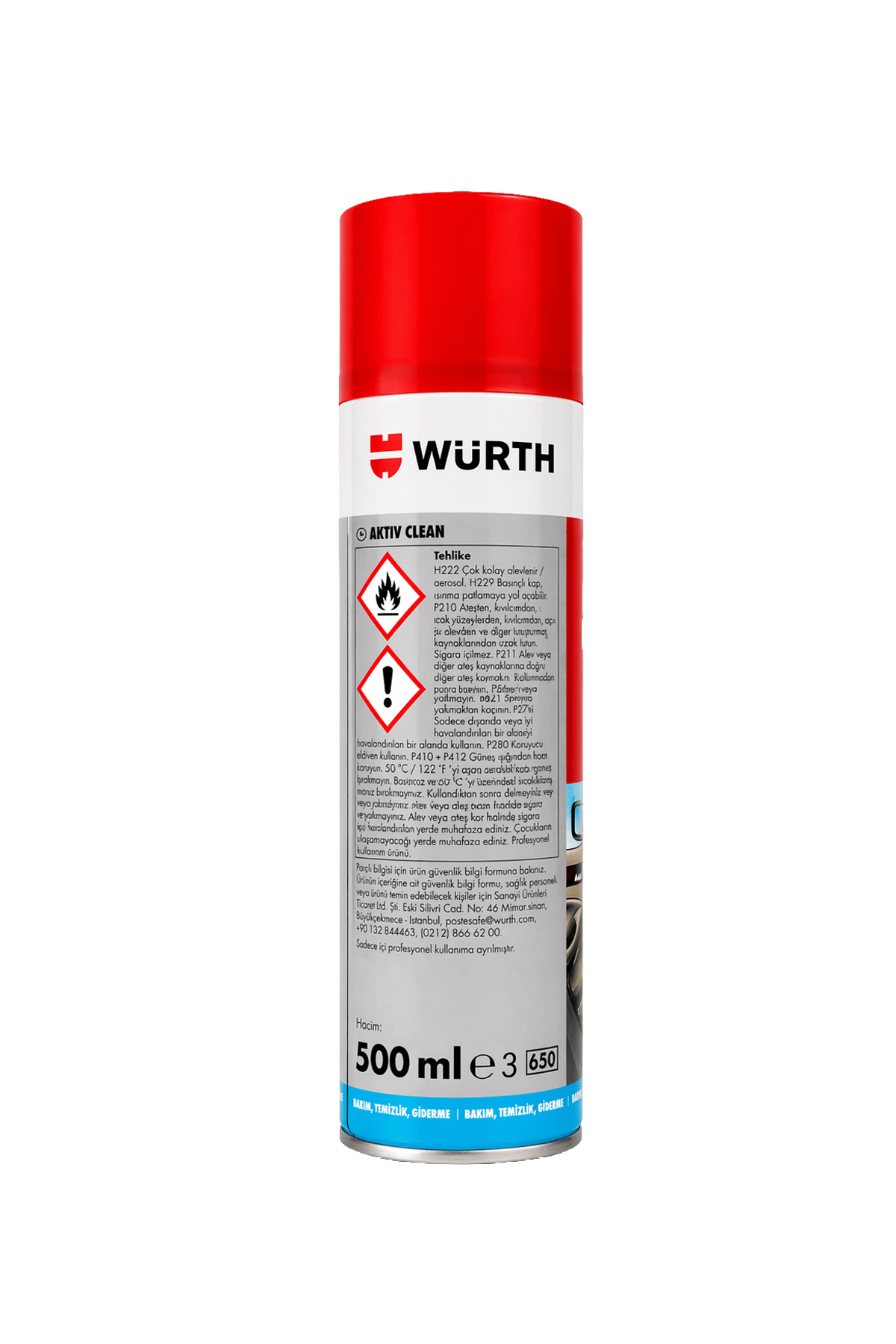 Würth Aktiv Clean Aktif Köpüklü Temizleyici 500 ml