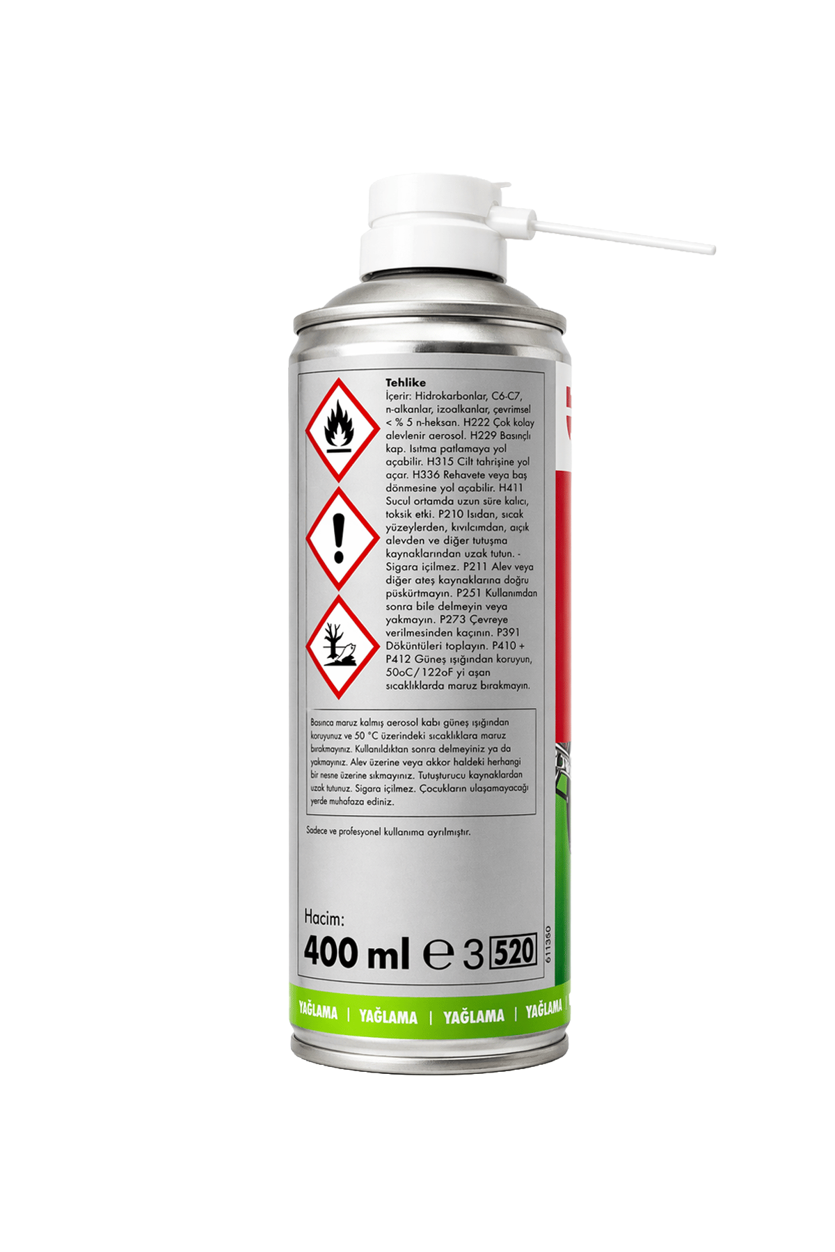 Würth HHS 100 Zincirler İçin Yüksek Mukavemetli Kuru Yağlayıcı 400 ml