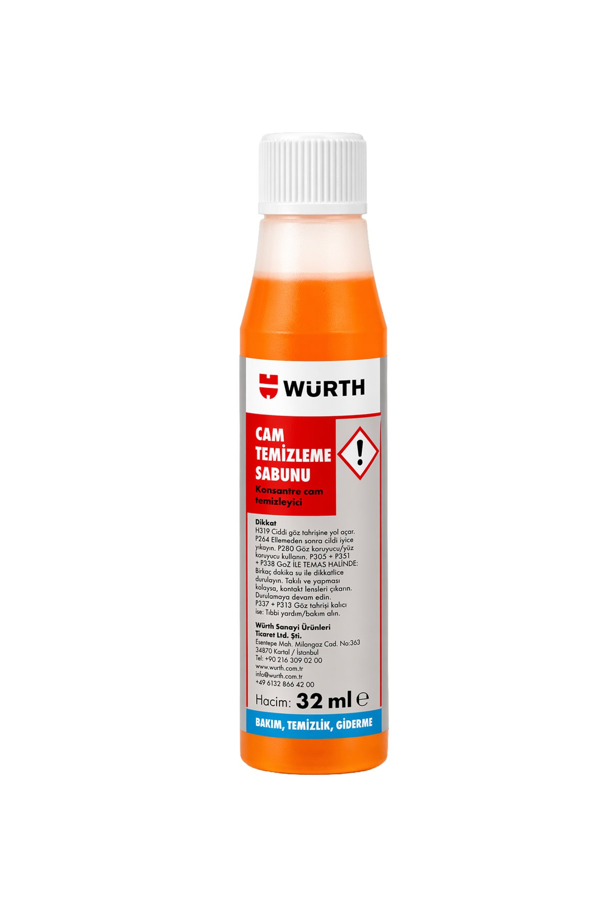 Würth Konsantre Cam Temizleme Sabunu 32 ml