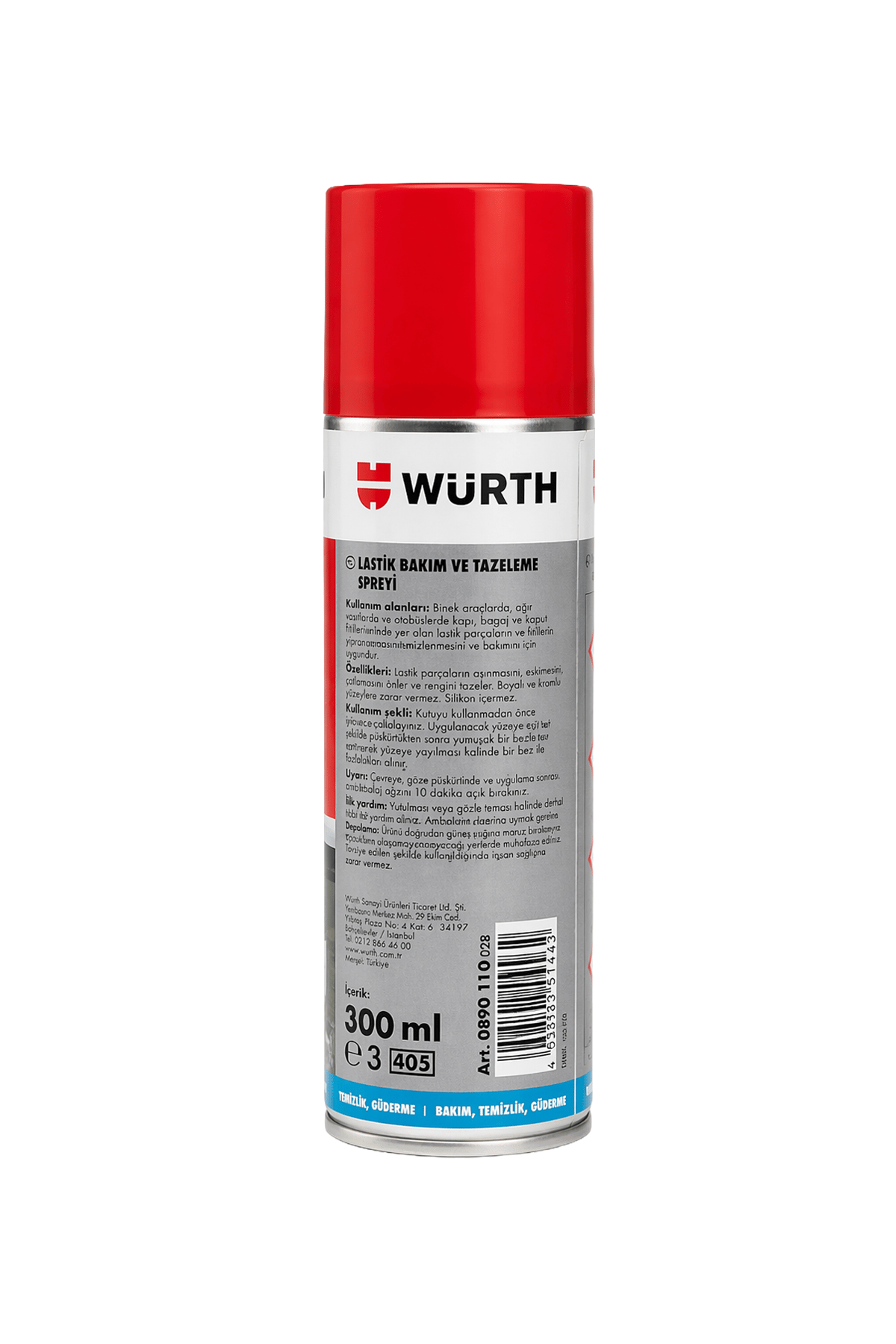 Würth Lastik Bakım ve Tazeleme Spreyi 300 ml