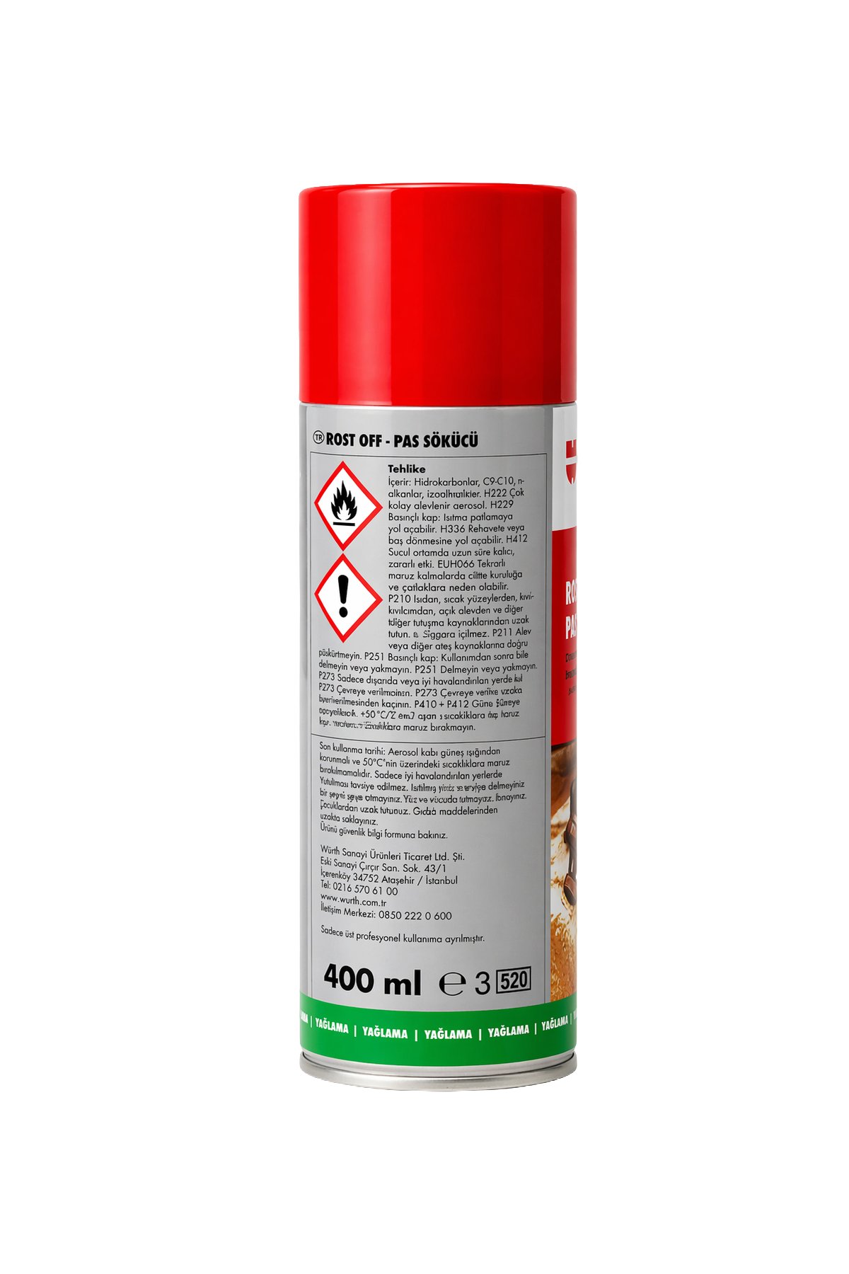 Würth Rost Off Pas Sökücü 400 ml