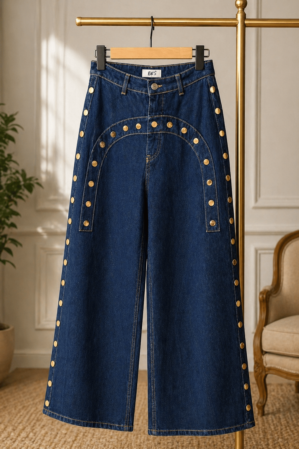 Çıtçıt Detaylı Kot Pantolon