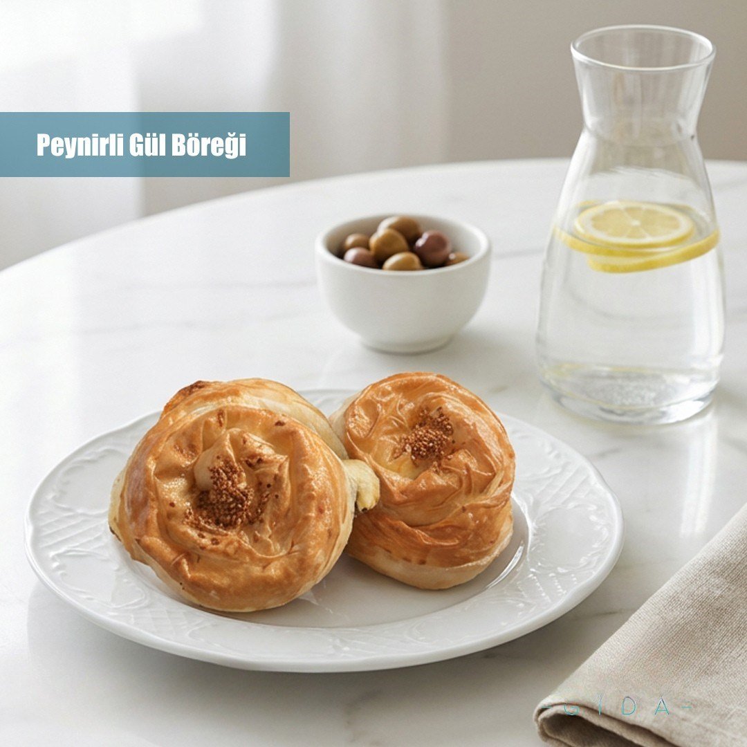 Peynirli Gül Böreği