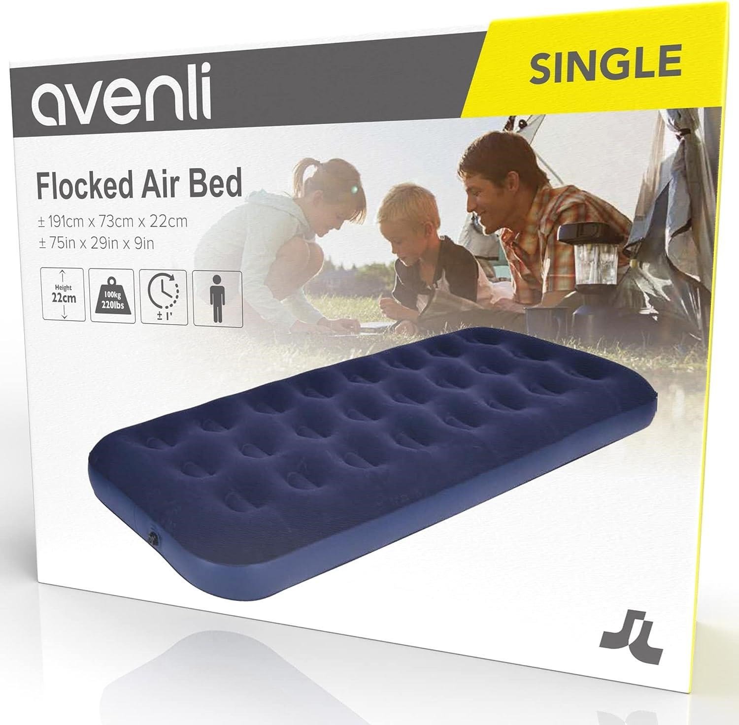 Avenli 20411 Tek Kişilik Şişme Yatak 191x73x22 cm
