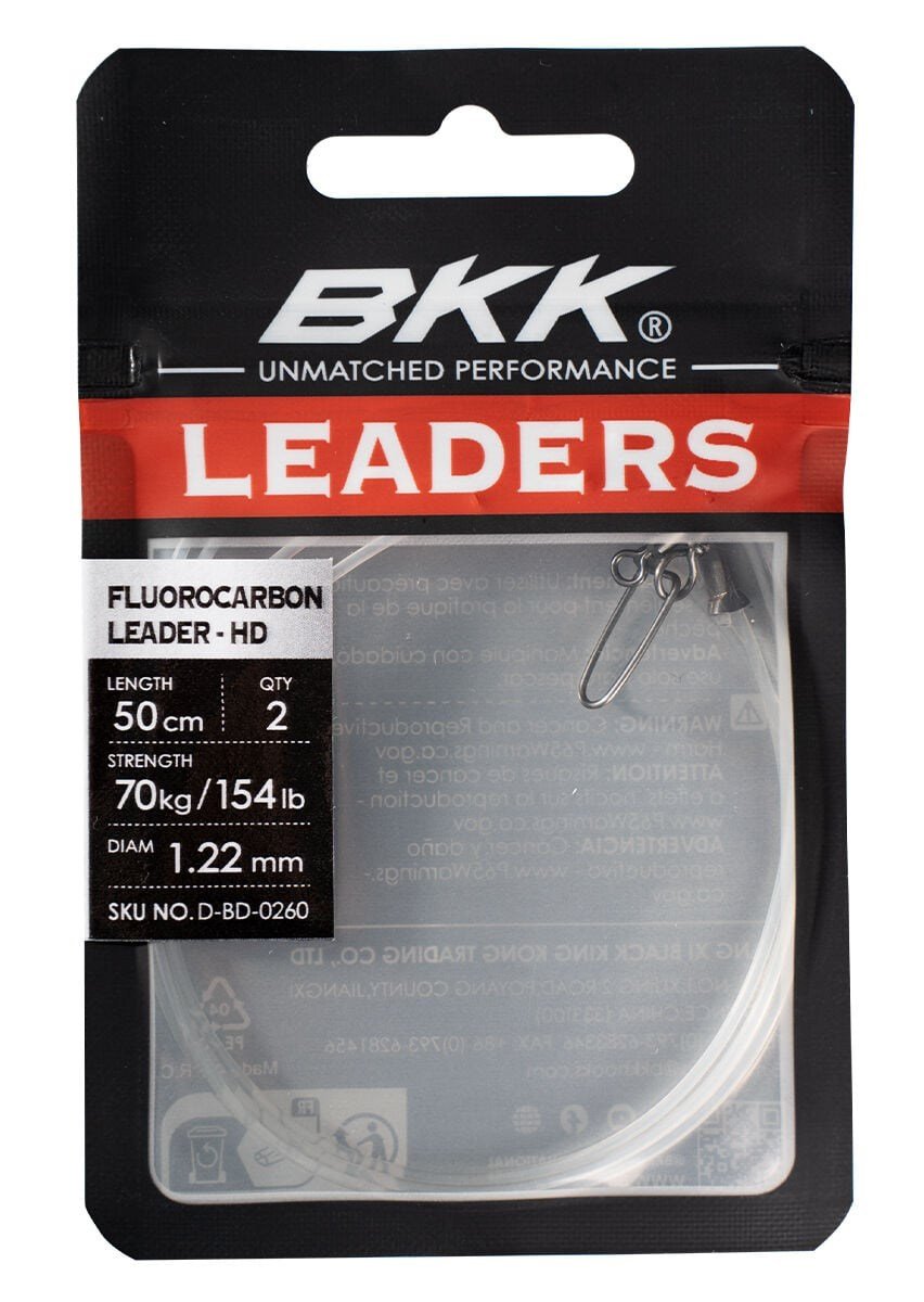BKK Fluorocarbon leader-HD Stay Lock Snap