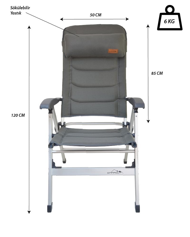 CAMPOUT 4 MEVSİM ŞEZLONG SANDALYE
