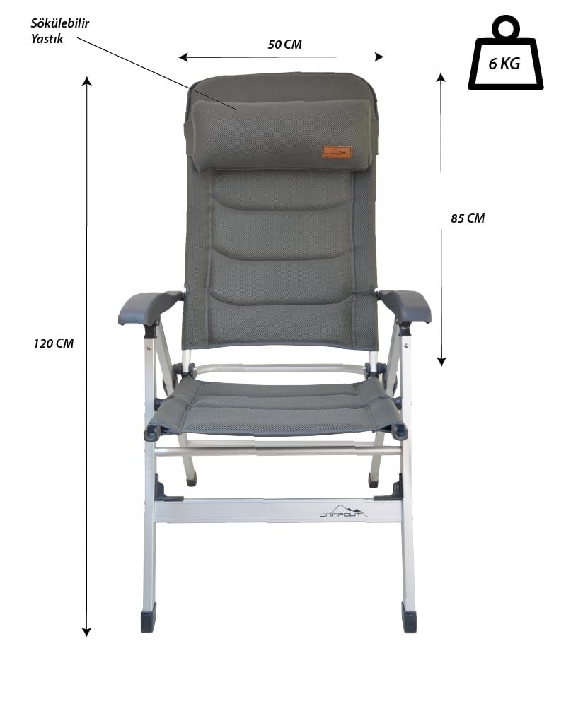 CAMPOUT 4 MEVSİM ŞEZLONG SANDALYE