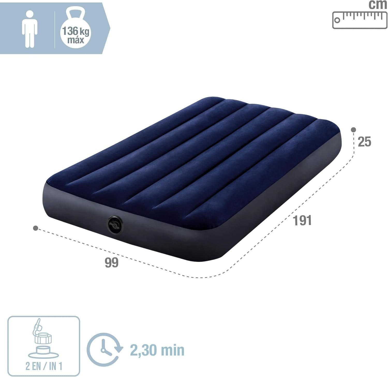 Intex Dura-Beam 64757 Tek Kişilik Ev Kamp Yatağı 