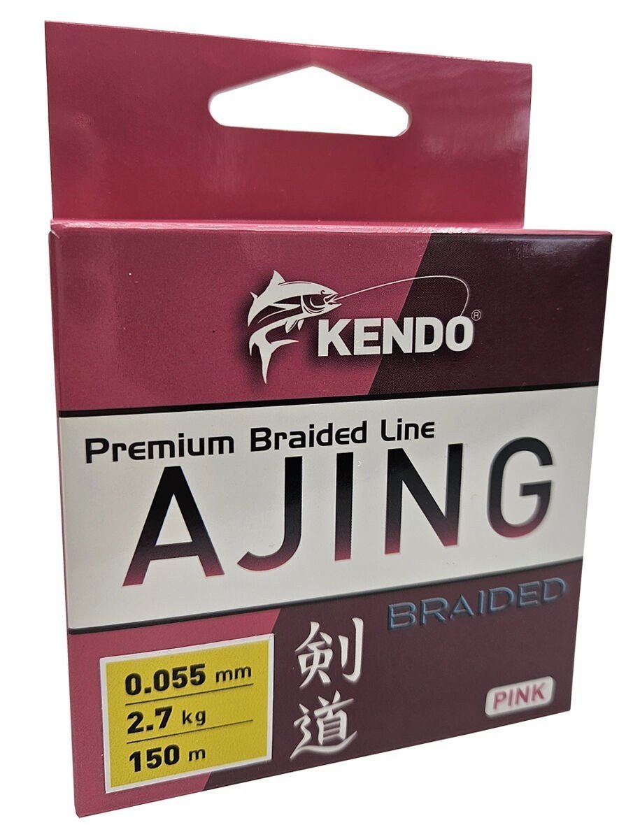 Kendo Ajing Premium Braided Line Pink 150m Örgü İp